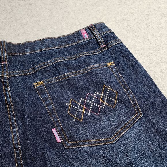 NWT Zana Di Premium Boot Cut Rhinestone Jewel Stretch Hi Rise Jeans Size 22 - Picture 15 of 16